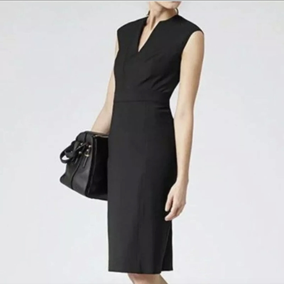 Reiss Dresses & Skirts - Women's Reiss Bianca Dress Black 10 Sleeveless Sheath Dress Black Work Office